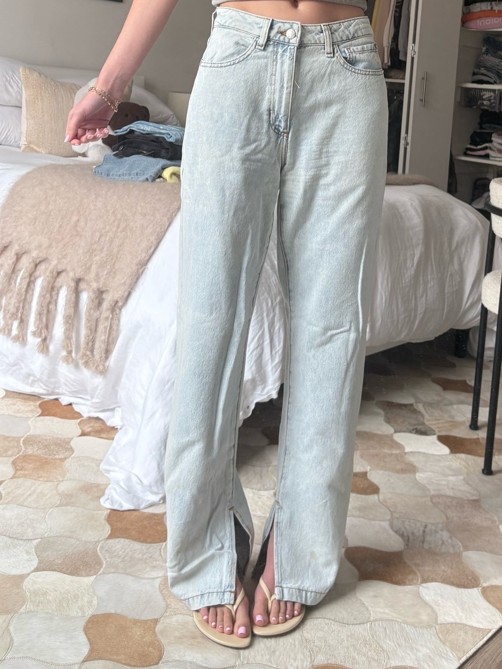 WeWoreWhat Light Washed Jeans